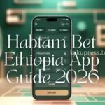Habtam Bet app interface guide for Ethiopian users showing login and registration features